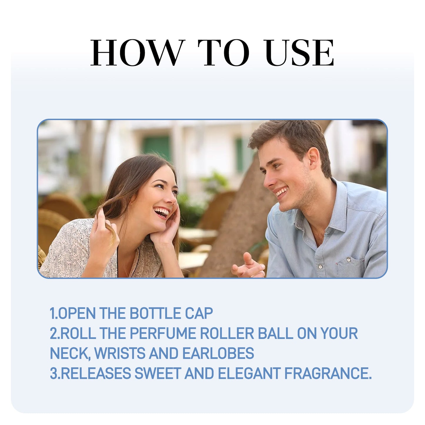 Men Perfum Oil, Fresh And Elegant Without Pungent Natural Long-Lasting Fragrance Compact Portable Ball Fragrance