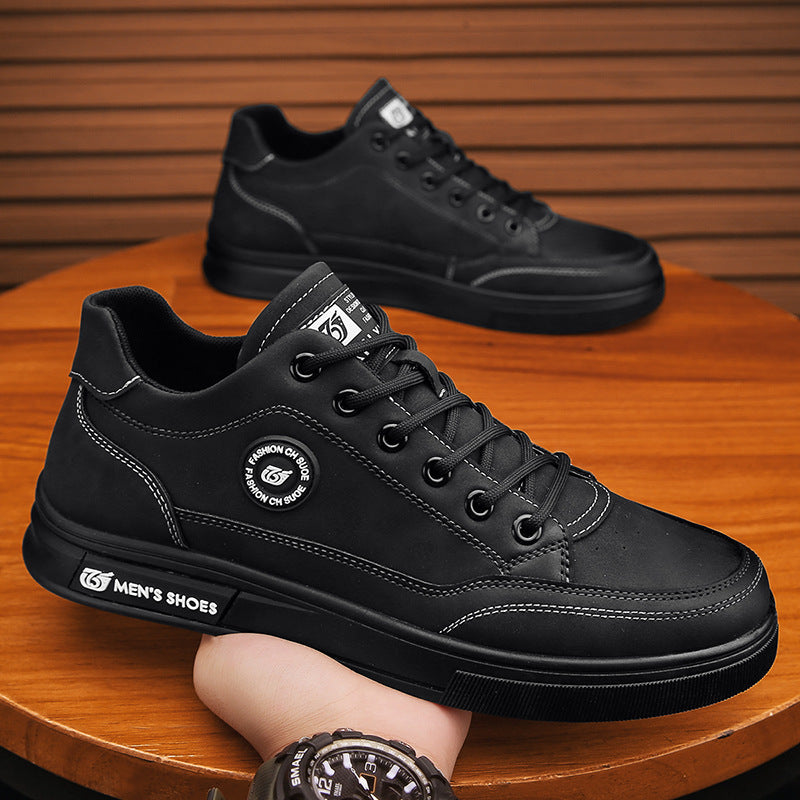 British style workwear Martin leather shoes soft soled casual shoes men's one foot trendy shoes