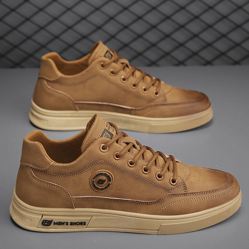 British style workwear Martin leather shoes soft soled casual shoes men's one foot trendy shoes