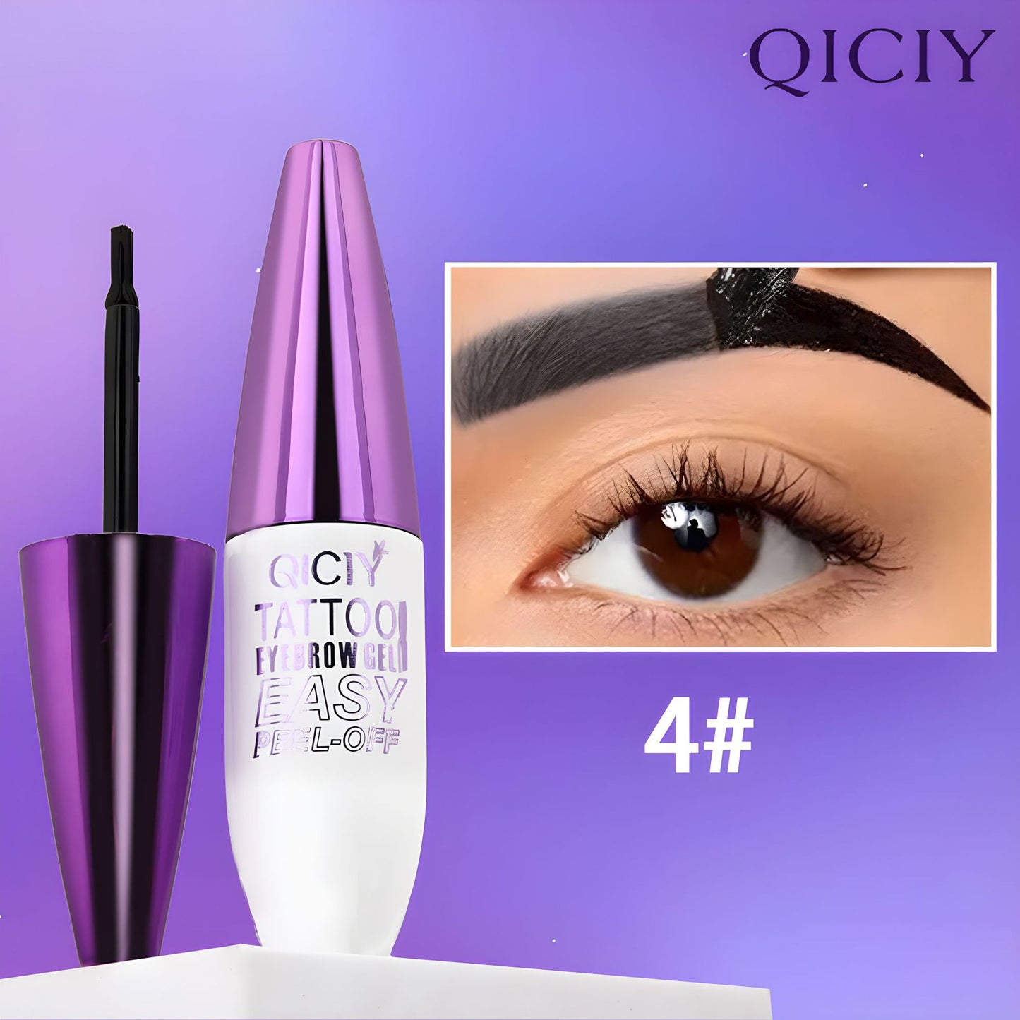 Tear off eyebrow cream is waterproof, sweat resistant, easy to apply, anti smudging, tear off eyebrow adhesive