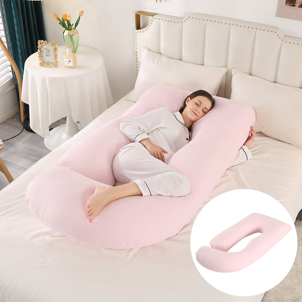 Pregnant women's pillow waist protection side sleeping slope pillow J-shaped pregnancy sleeping pillow