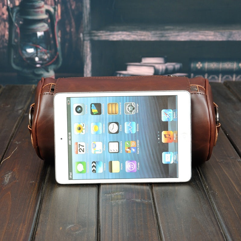 Fashionable Single Shoulder Cylinder Bag Retro Trendy and Personalized Creative Cylinder Bag