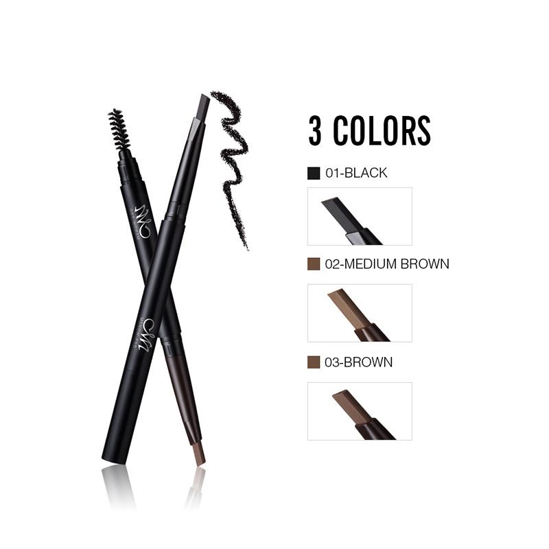 MENOW Brand Make up set Eyebrow Pencil With Brush and Replace Eyebrow Waterproof Long Lasting Cosmetic kit E411