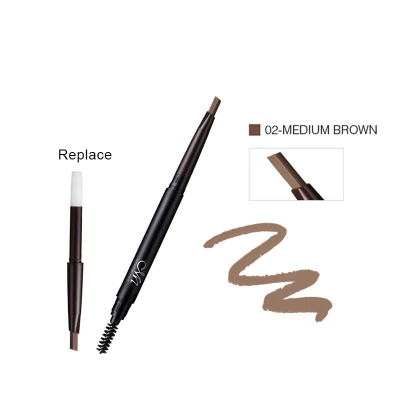 MENOW Brand Make up set Eyebrow Pencil With Brush and Replace Eyebrow Waterproof Long Lasting Cosmetic kit E411