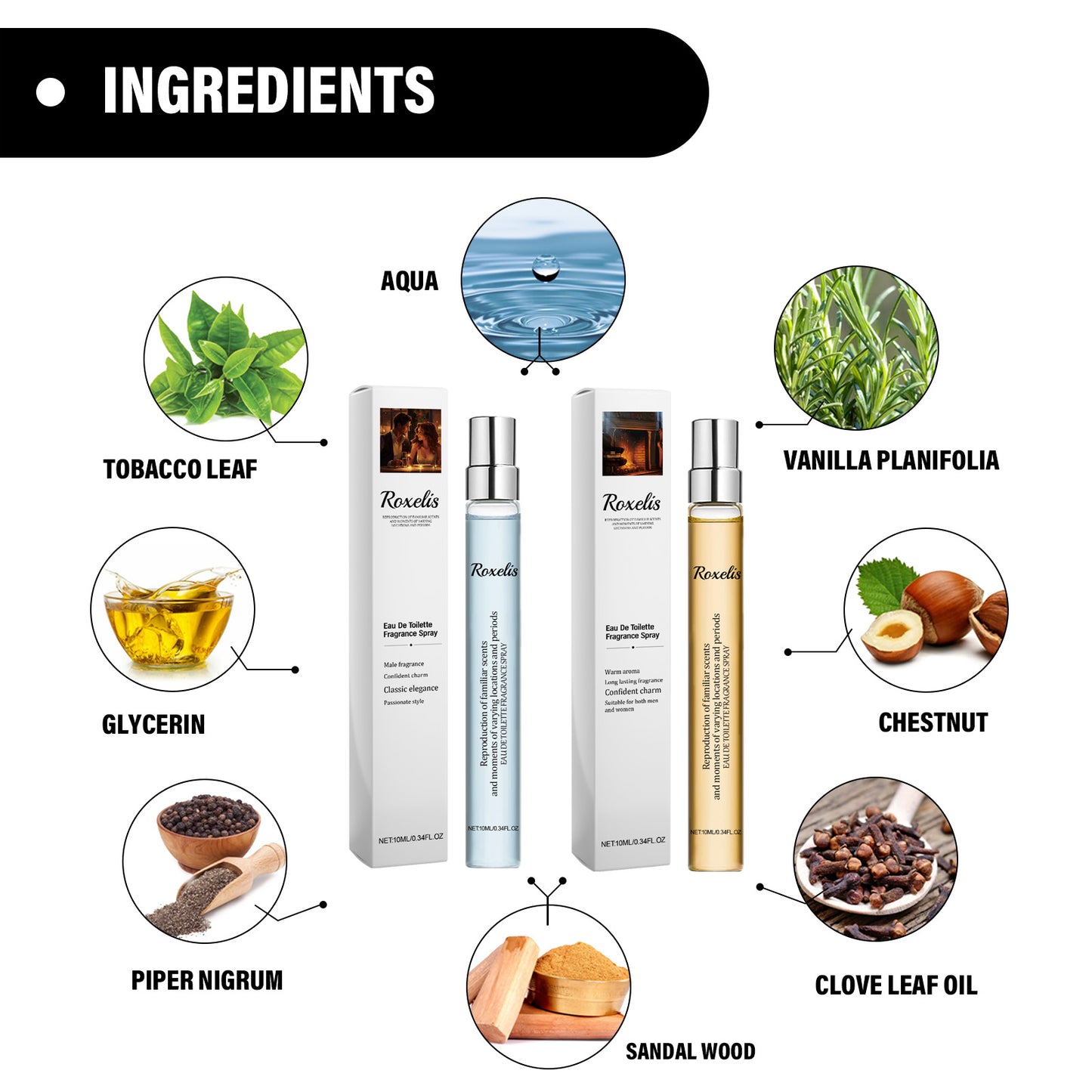 Eau De Toilette Fragrance Spray, Men And Women Long-Lasting Light Fragrance Fresh Natural Couple Dating Exudes Charming Atmosphere Sandalwood Perfume