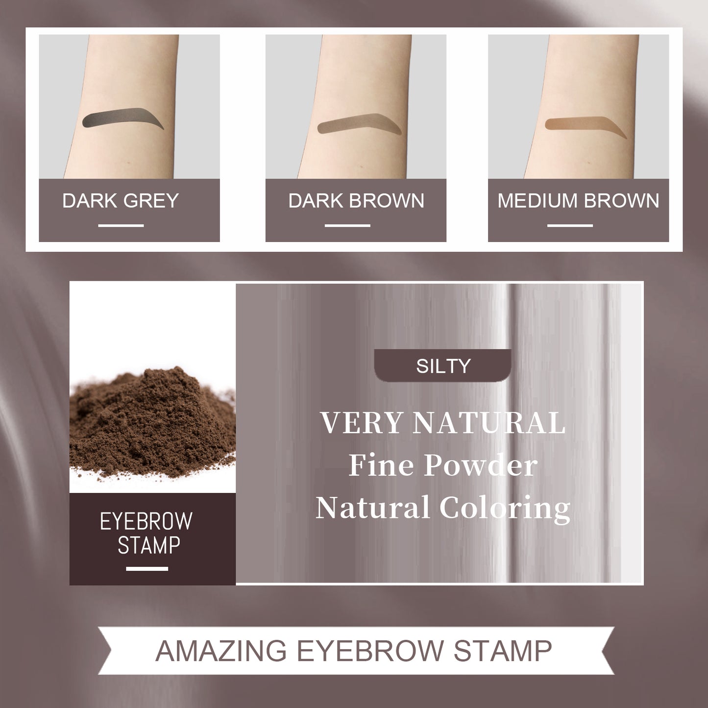 Brow Print Mold Thrash Lazy Eyebrows Fill Makeup Brow Cake Waterproof Hairline Powder