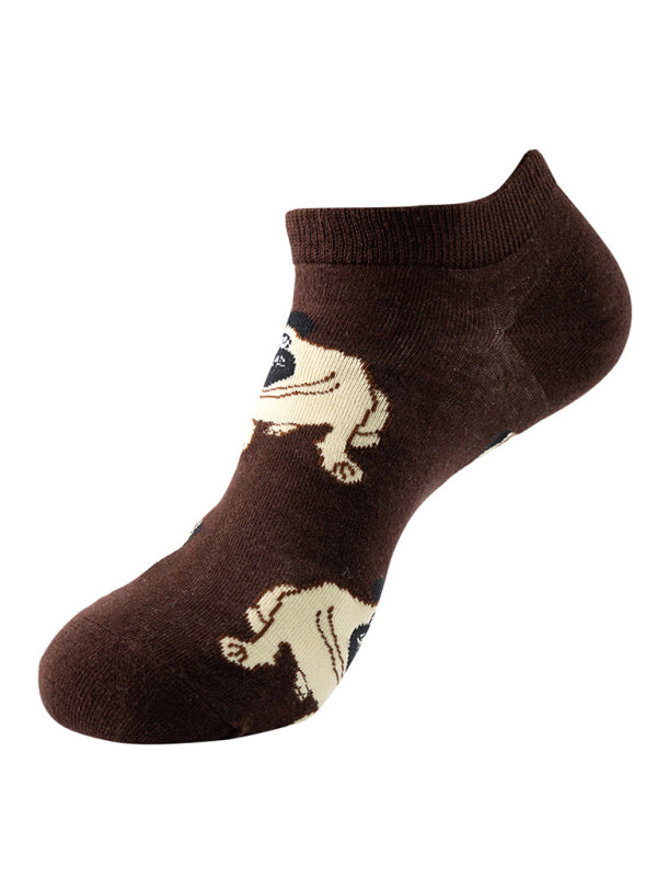 "Fruit Print Fun Ankle Socks"