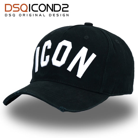 Casquette Hats Solid Pattern Hats Letters ICON Casquette Dad Hip Hop Baseball Cap Snapback Cap