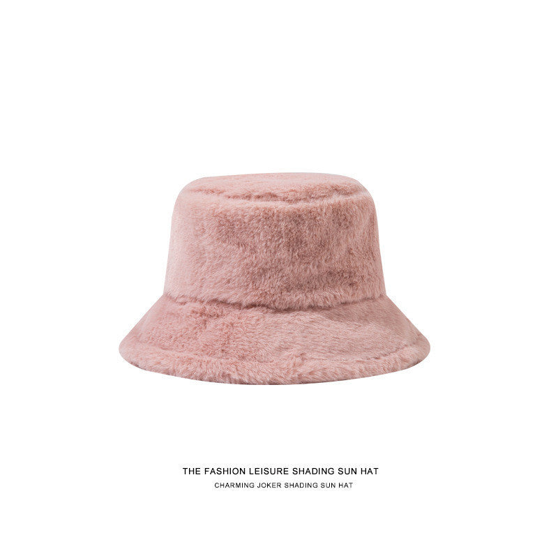 New Style Fake Rabbit Fur Hats Super Soft Women Winter Hat Cotton Lining Warm Russian Fashion Ski Beanies Plush Solid Color
